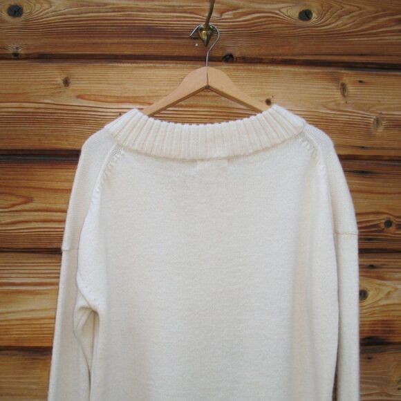 Tradlands Off White Alpaca Wool Blends Sweater - Picture 6 of 8